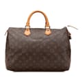 Miniatyrbild 1 av 10: Pre-owned Louis Vuitton Monogram Speedy 35 Brown