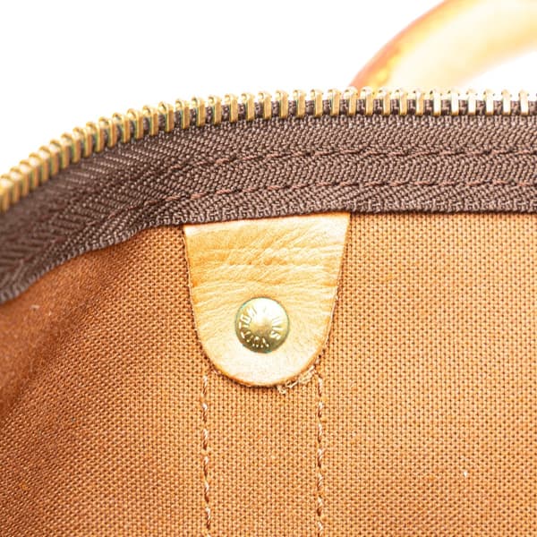 Pre-owned Louis Vuitton Monogram Keepall Bandouliere 55 Brown