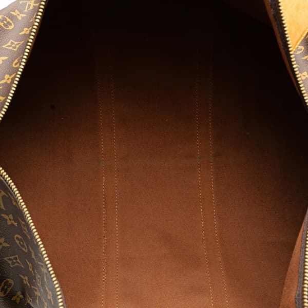 Pre-owned Louis Vuitton Monogram Keepall 55 Brown