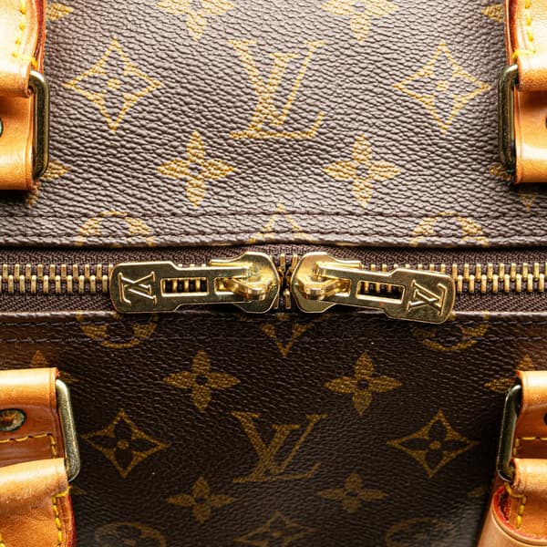 Pre-owned Louis Vuitton Monogram Keepall 55 Brown