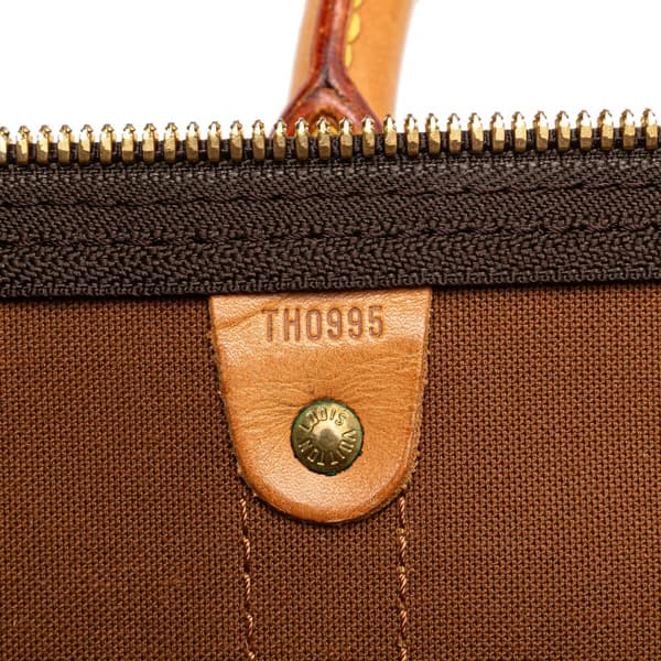 Pre-owned Louis Vuitton Monogram Keepall Bandouliere 50 Brown