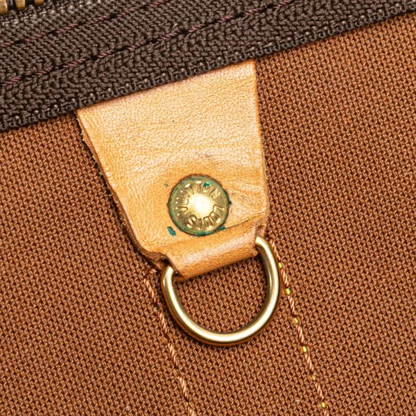 Pre-owned Louis Vuitton Monogram Keepall Bandouliere 50 Brown