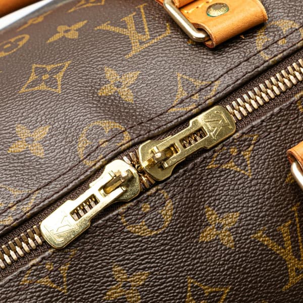 Pre-owned Louis Vuitton Monogram Keepall Bandouliere 50 Brown