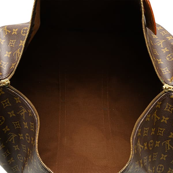Pre-owned Louis Vuitton Monogram Keepall Bandouliere 60 Brown