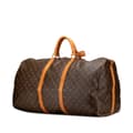 Miniatyrbilde 2 av 10: Pre-owned Louis Vuitton Monogram Keepall Bandouliere 60 Brown