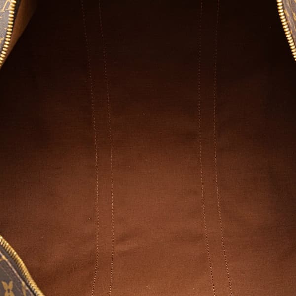 Pre-owned Louis Vuitton Monogram Keepall 55 Brown