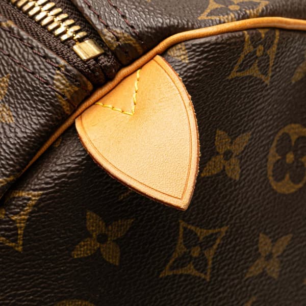 Pre-owned Louis Vuitton Monogram Keepall 55 Brown