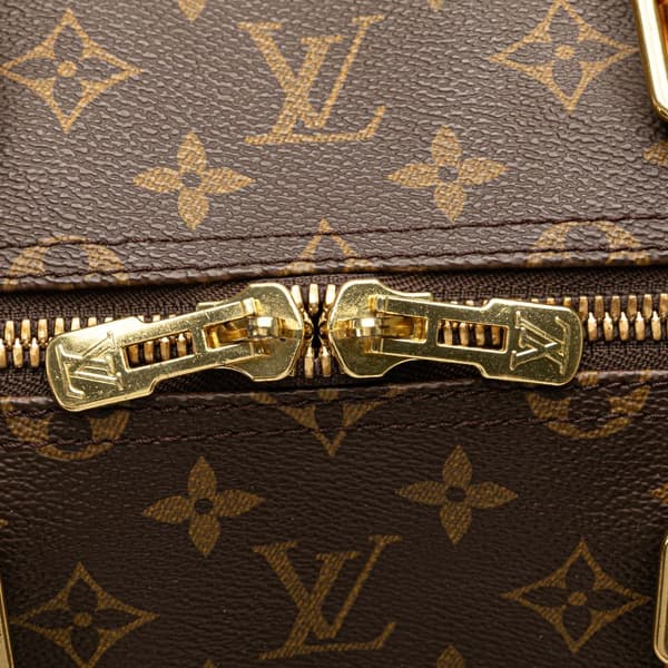 Pre-owned Louis Vuitton Monogram Keepall 55 Brown