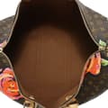 Miniatyrbilde 4 av 10: Pre-owned Louis Vuitton Monogram Roses Keepall 50 Brown