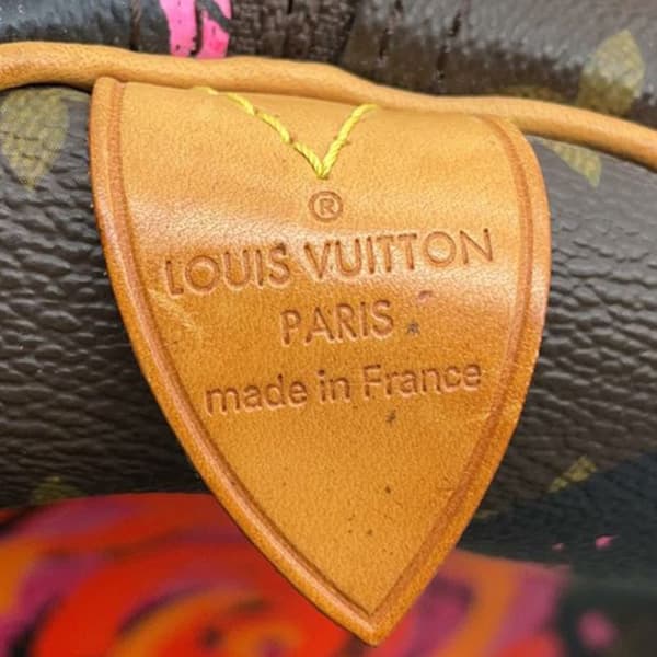 Pre-owned Louis Vuitton Monogram Roses Keepall 50 Brown