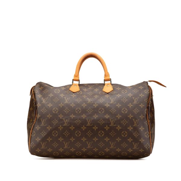 Pre-owned Louis Vuitton Monogram Speedy 40 Brown