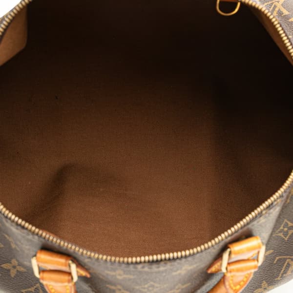 Pre-owned Louis Vuitton Monogram Speedy 35 Brown
