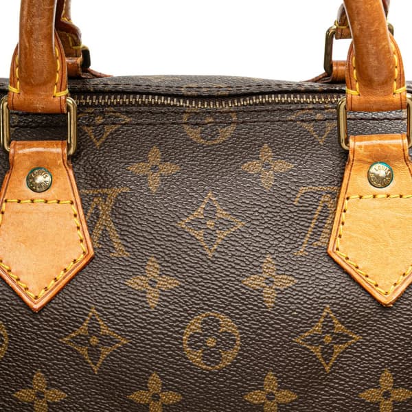 Pre-owned Louis Vuitton Monogram Speedy 35 Brown