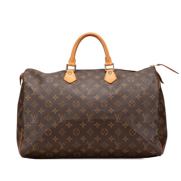 Pre-owned Louis Vuitton Monogram Speedy 40 Brown