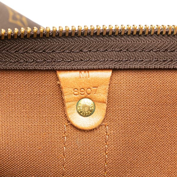 Pre-owned Louis Vuitton Monogram Keepall 60 Brown