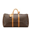 Miniatyrbild 1 av 8: Pre-owned Louis Vuitton Monogram Keepall 60 Brown
