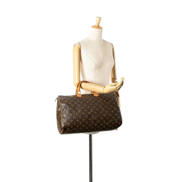 Pre-owned Louis Vuitton Monogram Speedy 40 Brown