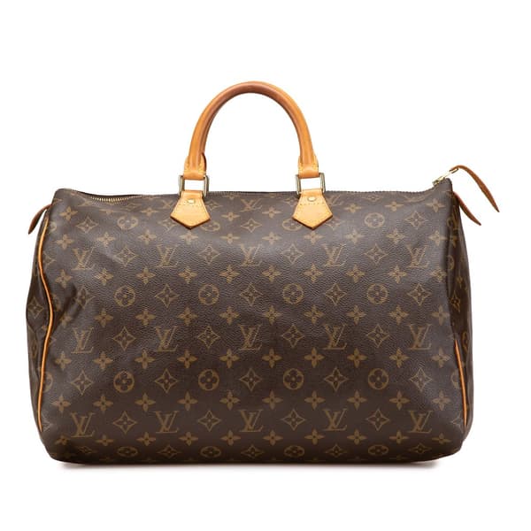 Pre-owned Louis Vuitton Monogram Speedy 40 Brown