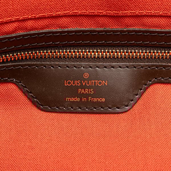 Pre-owned Louis Vuitton Damier Ebene Greenwich PM Brown
