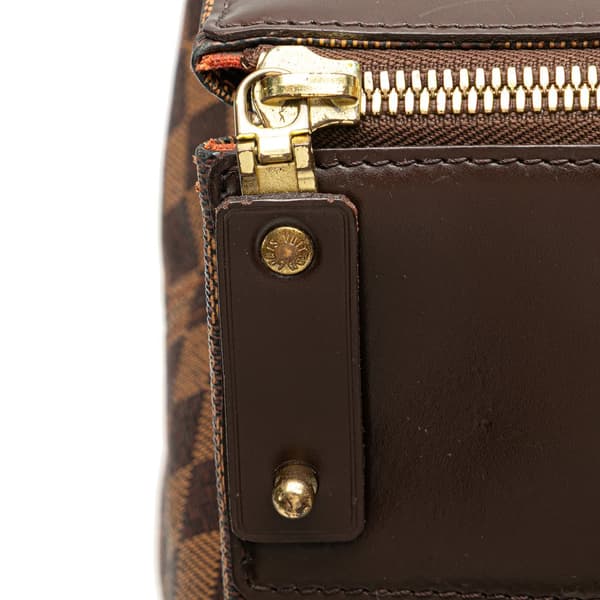 Pre-owned Louis Vuitton Damier Ebene Greenwich PM Brown