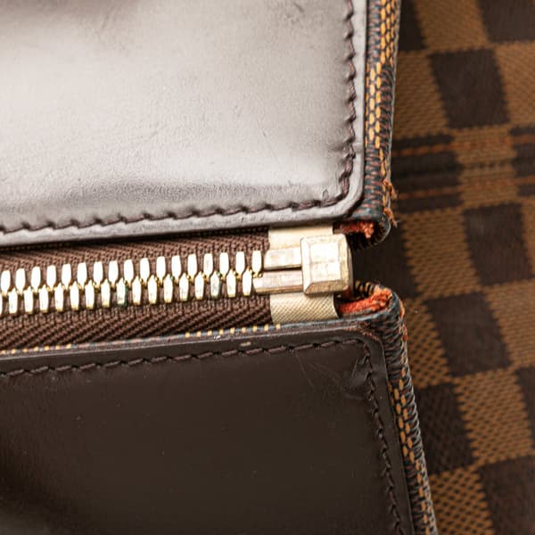 Pre-owned Louis Vuitton Damier Ebene Greenwich PM Brown