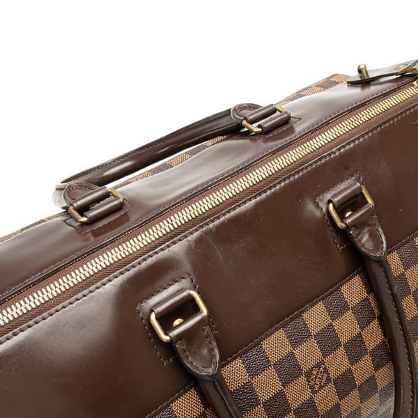 Pre-owned Louis Vuitton Damier Ebene Greenwich PM Brown