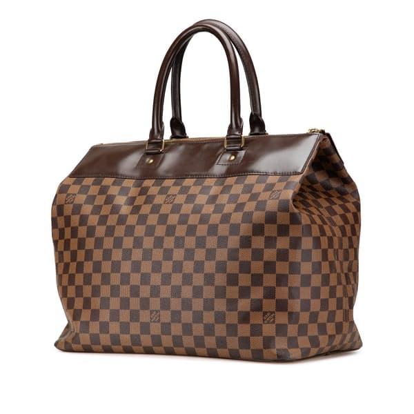 Pre-owned Louis Vuitton Damier Ebene Greenwich PM Brown