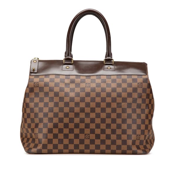 Pre-owned Louis Vuitton Damier Ebene Greenwich PM Brown