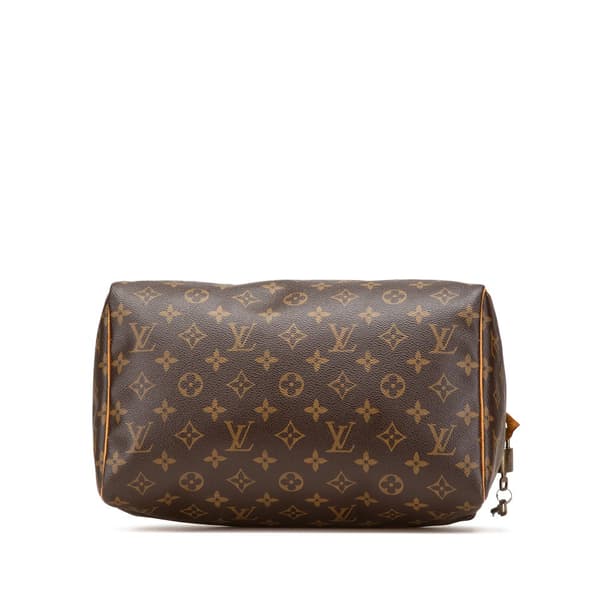 Pre-owned Louis Vuitton Monogram Speedy 30 Brown