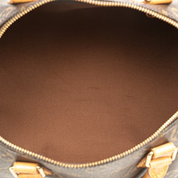 Pre-owned Louis Vuitton Monogram Speedy 30 Brown
