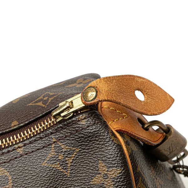 Pre-owned Louis Vuitton Monogram Speedy 30 Brown