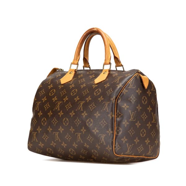 Pre-owned Louis Vuitton Monogram Speedy 30 Brown