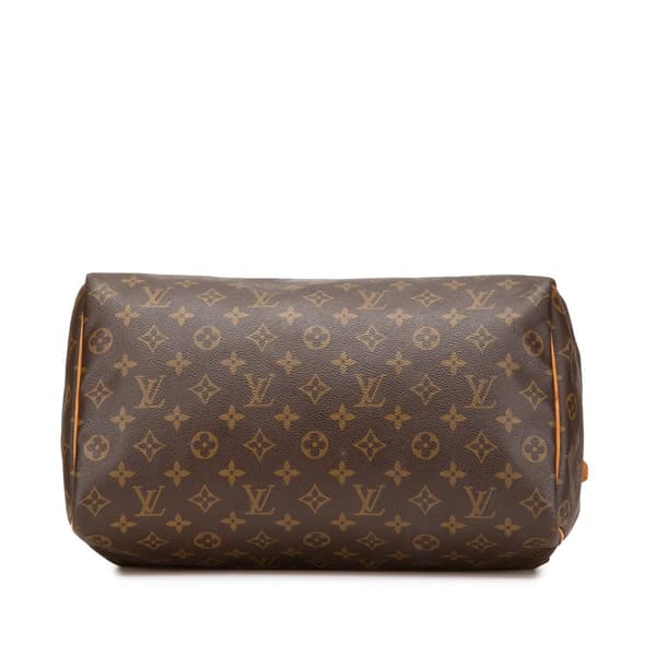 Pre-owned Louis Vuitton Monogram Speedy 35 Brown