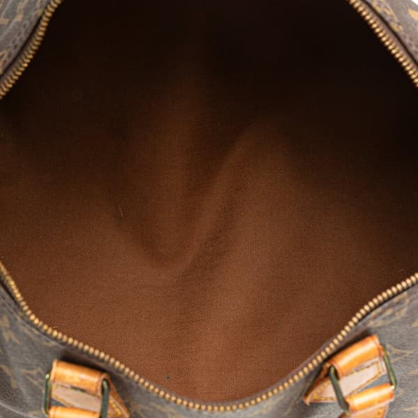 Pre-owned Louis Vuitton Monogram Speedy 35 Brown