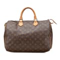Miniatyrbild 1 av 10: Pre-owned Louis Vuitton Monogram Speedy 35 Brown