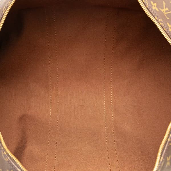 Pre-owned Louis Vuitton Monogram Keepall Bandouliere 55 Brown
