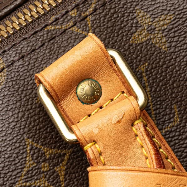 Pre-owned Louis Vuitton Monogram Keepall Bandouliere 55 Brown