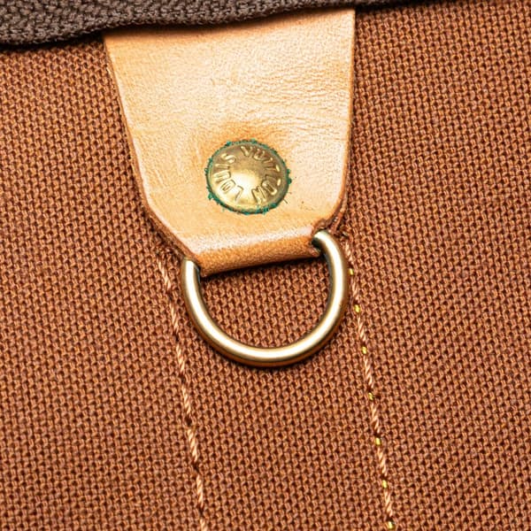 Pre-owned Louis Vuitton Monogram Keepall Bandouliere 55 Brown