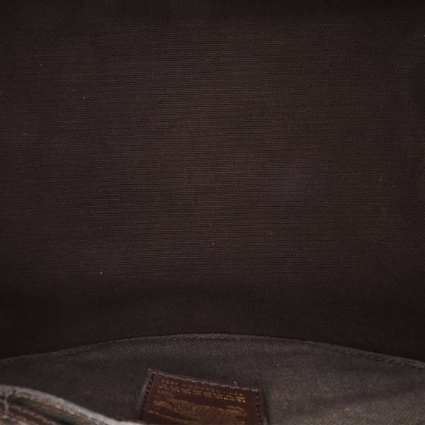 Pre-owned Burberry Small Haymarket Check Coated Canvas Chester Bowling Bag Brown