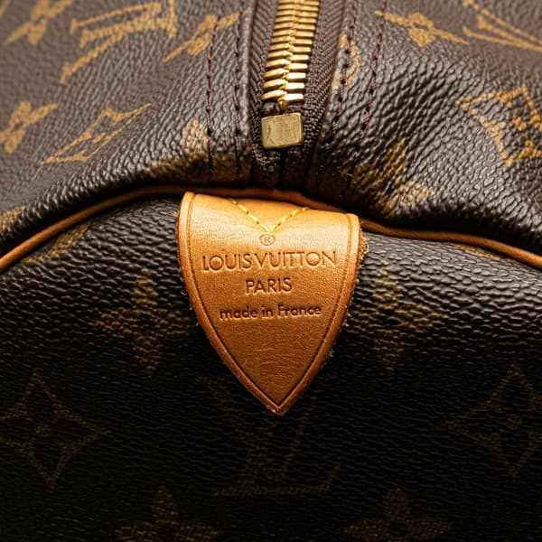 Pre-owned Louis Vuitton Monogram Keepall 60 Brown