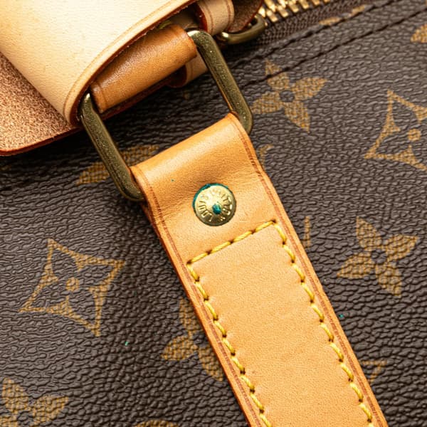 Pre-owned Louis Vuitton Monogram Keepall 60 Brown