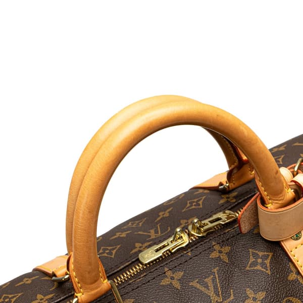 Pre-owned Louis Vuitton Monogram Keepall 60 Brown
