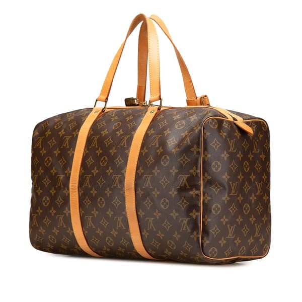 Pre-owned Louis Vuitton Monogram Sac Souple 45 Brown
