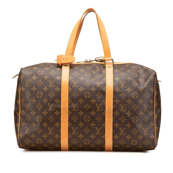 Pre-owned Louis Vuitton Monogram Sac Souple 45 Brown