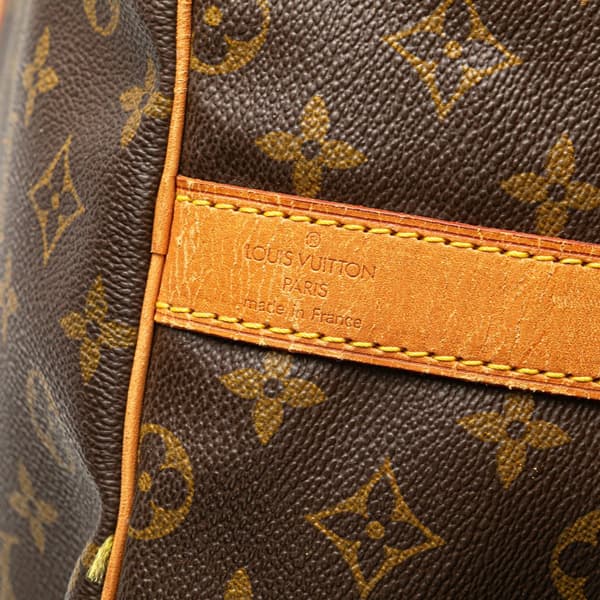 Pre-owned Louis Vuitton Monogram Keepall Bandouliere 60 Brown