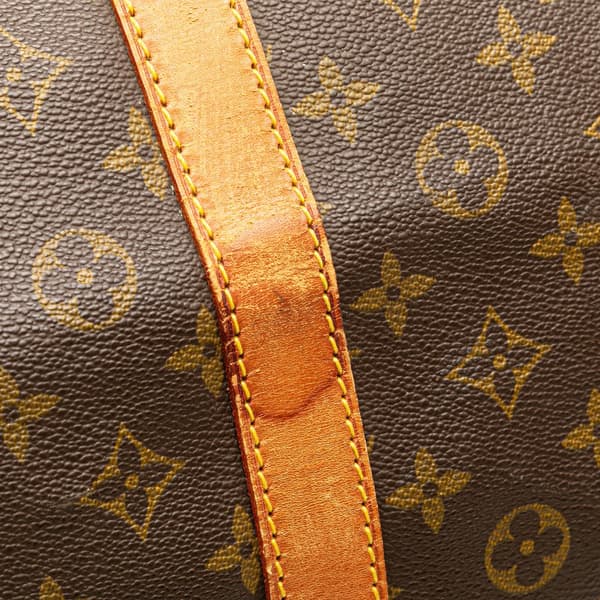 Pre-owned Louis Vuitton Monogram Keepall Bandouliere 60 Brown