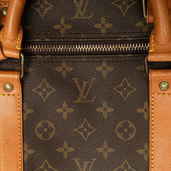 Pre-owned Louis Vuitton Monogram Keepall Bandouliere 60 Brown