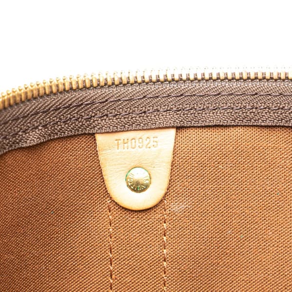 Pre-owned Louis Vuitton Monogram Keepall Bandouliere 55 Brown