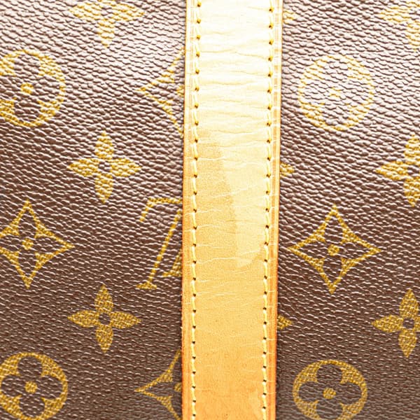 Pre-owned Louis Vuitton Monogram Keepall Bandouliere 55 Brown