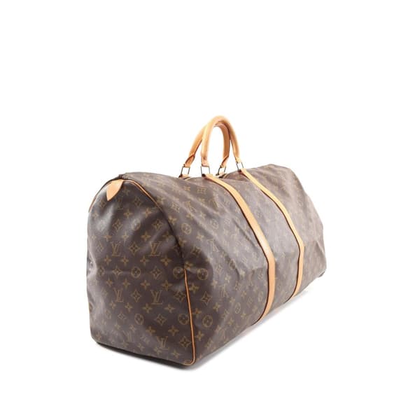Pre-owned Louis Vuitton Monogram Keepall 60 Brown